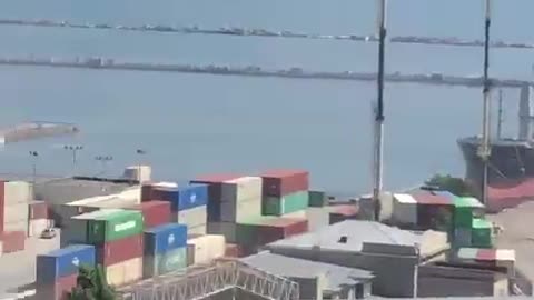 Morning missile attack on the port of Odessa.