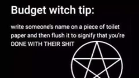 Budget Witch Tip :-)