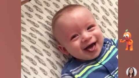 Cute And Funny Baby Laughing Hysterically