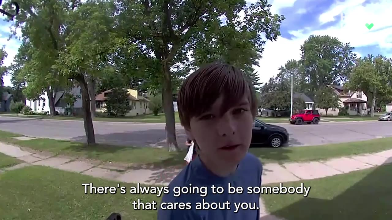 Teen spreads message of kindness to stranger at doorbell cam | Humankind