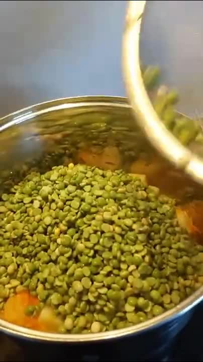 I cook 2 times a week, favorite peas soup.