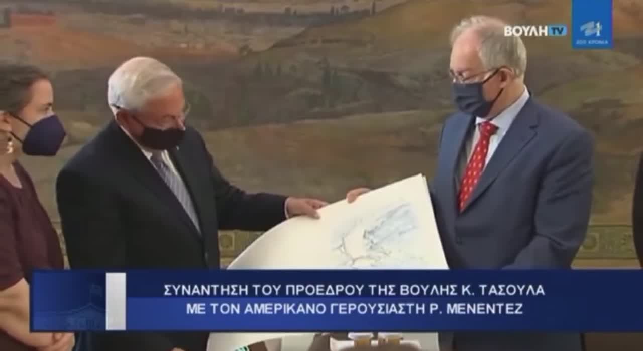 Πρωτοφανής δήλωση υποτέλειας και ραγιαδισμού του Προέδρου της Βουλης στον αμερικανό γερουσιαστή Μενε