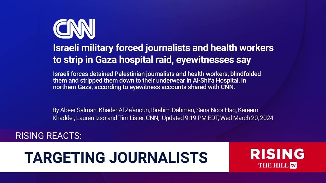 Nearly 100 Journalists KILLED In Gaza, US Officials Make LAME EXCUSES