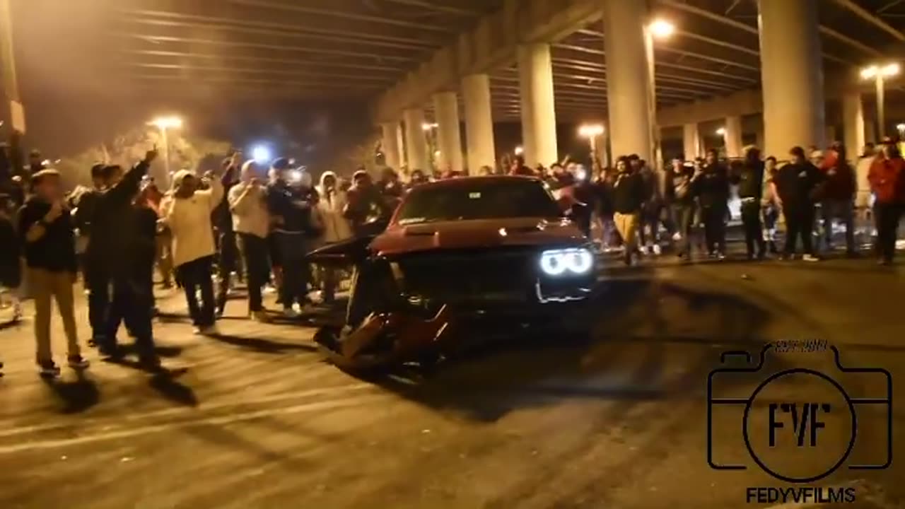 INSANE DRUNK DRIVER CHALLENGER CRASH!