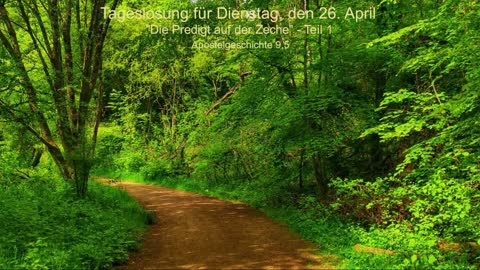 Tageslosung für Dienstag, den 26. April