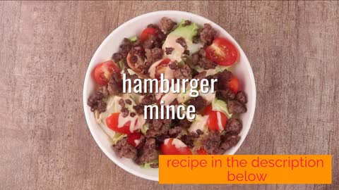 Keto Smoky Cheeseburger Salad 🥗🍅🍔