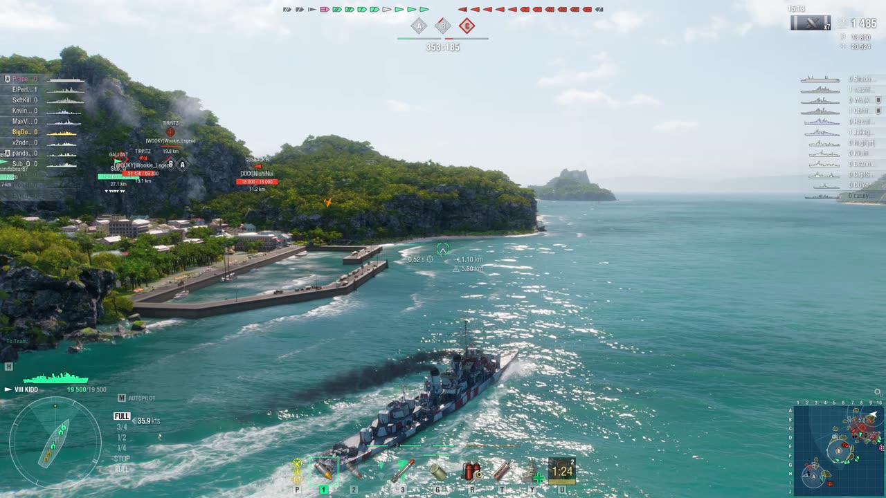 World of Warships in the Kidd