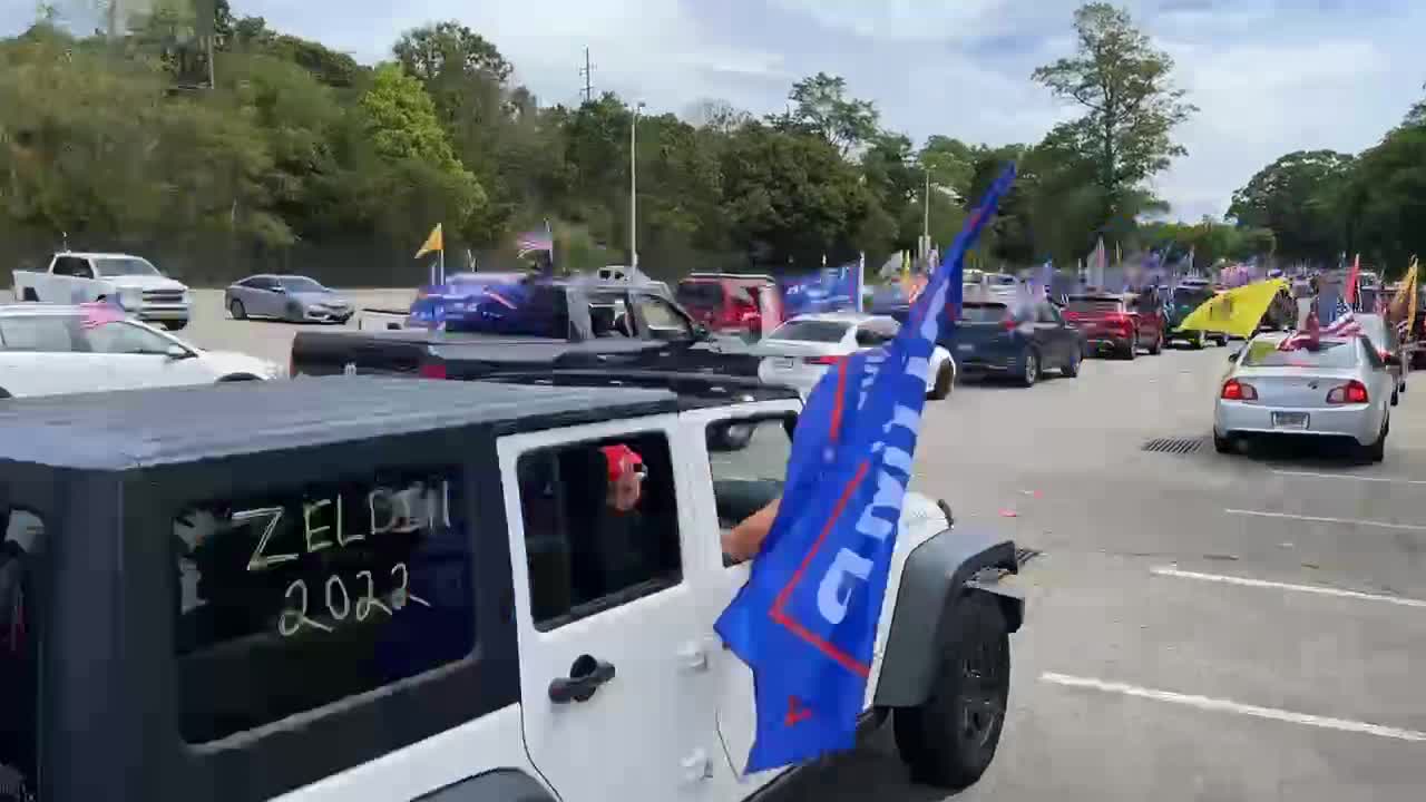 Thousands of patriots showing their support for President Trump on Long Island.