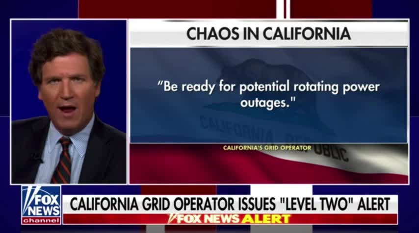 Tucker "Our richest state is now our most dysfunctional state. You did that, Gavin Newsom."