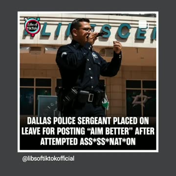 Cops is fired for saying death threats to president big mistake right there 9/7/24