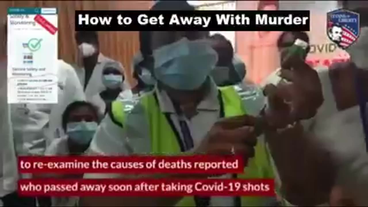 Mainstream TV- people hurt and dying shortly after getting vaccine.