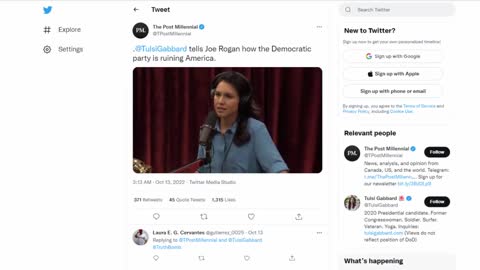 Tulsi Gabbard Democratic Party is ruining America