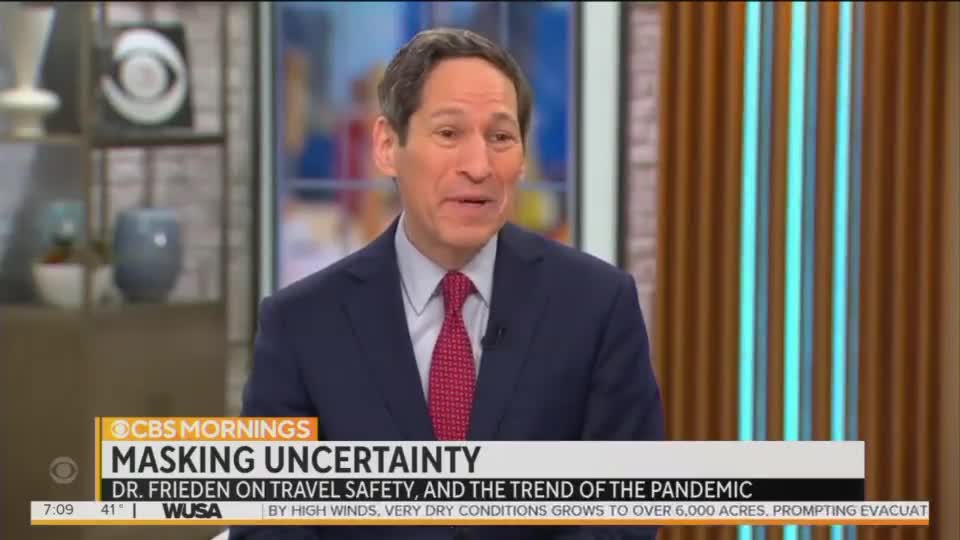 Former CDC head Tom Frieden says the requirement of masks in public is similar to making sure "your kid doesn’t get hit by a drunk driver"