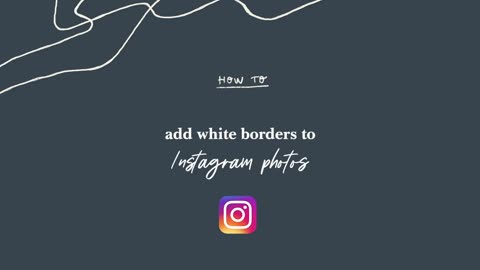 How to add White Borders on Instagram Pictures! ⭐️🔝📱 FREE app