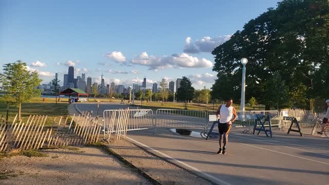 Chicago's Lakefront at Dusk