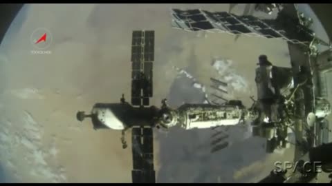 Space Station Hoax -Fake Miniature Model Jerks To The Right While Being Pulled by a Support Beam