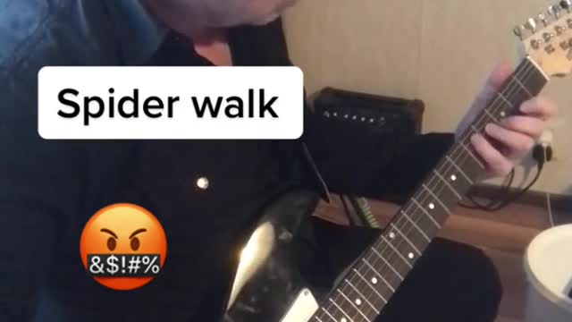 Spider walk guitar practise