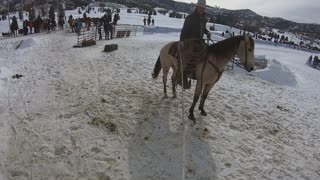 Horse Drawn Ski Slalom