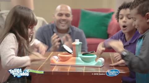 Hasbro Gaming Toilet Trouble Flushdown Commercial (5 Second)