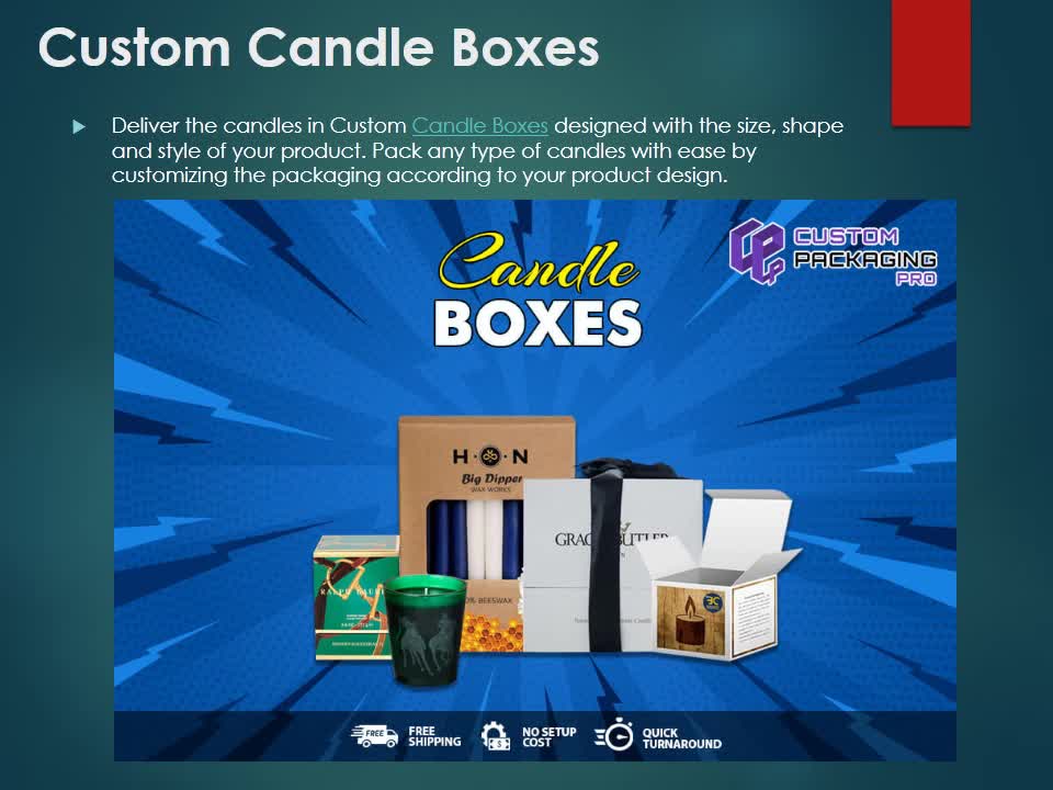 Printed Candle Packaging Boxes