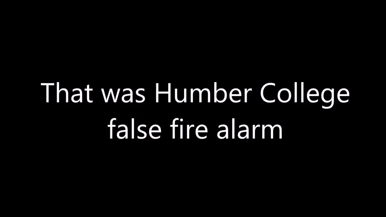 Humber College Fire Alarm 2016