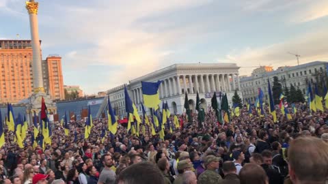 Kyiv Nationalist Protest Over Zelenskiy 'Capitulation' In Donbass