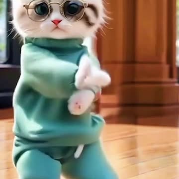 "Purrfectly Hilarious: The Feline Floof Dance Craze!"