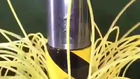 HYDRAULIC PRESS AGAINST CANDLES