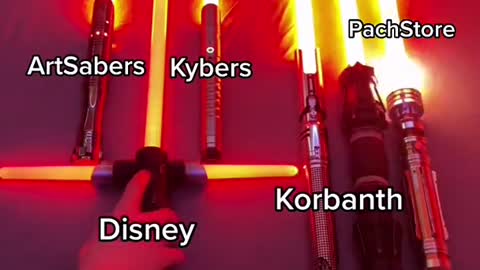 Red Lightsaber Comparison