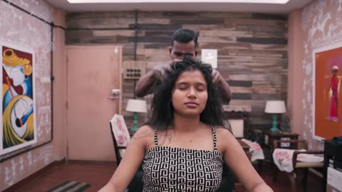 Mustard Oil Scalp Rub Head Massage and Loud Neck Cracking _ Indian Massage