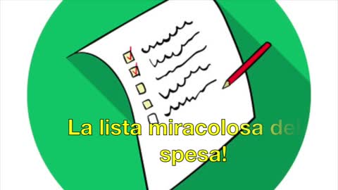La lista miracolosa della spesa!