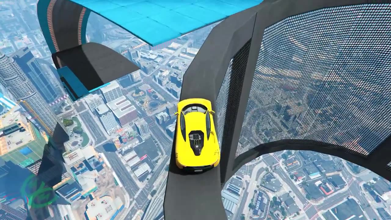 Crazy Gta 5 stunt race 💨👿