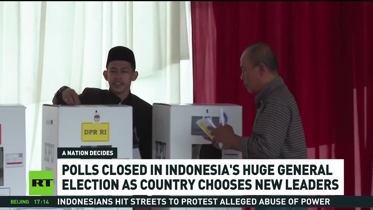 Polls closed in Indonesia’s general election, new leader to be chosen