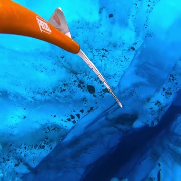 It’s an endless ice tunnel to another world in the mountains of Iceland