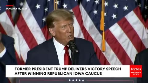 BREAKING NEWS: Trump Delivers Victory Speech After Blow-Out Win In Republican Iowa Caucus