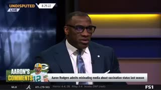 Shannon Sharpe calls Aaron Rodgers a “prick” and a “horrible person” because he didn’t get the vaccine