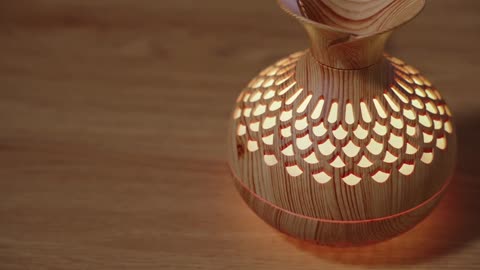 Top Pick! Wood Grain Mini Air Humidifier – Style Meets Freshness!