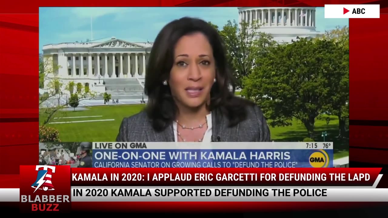 Kamala In 2020: I Applaud Eric Garcetti For Defunding The LAPD