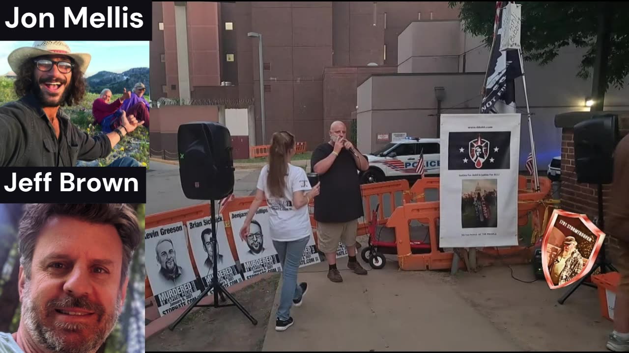 Jon Mellis and Jeff Brown DC Gulag Thursday night Vigil call in