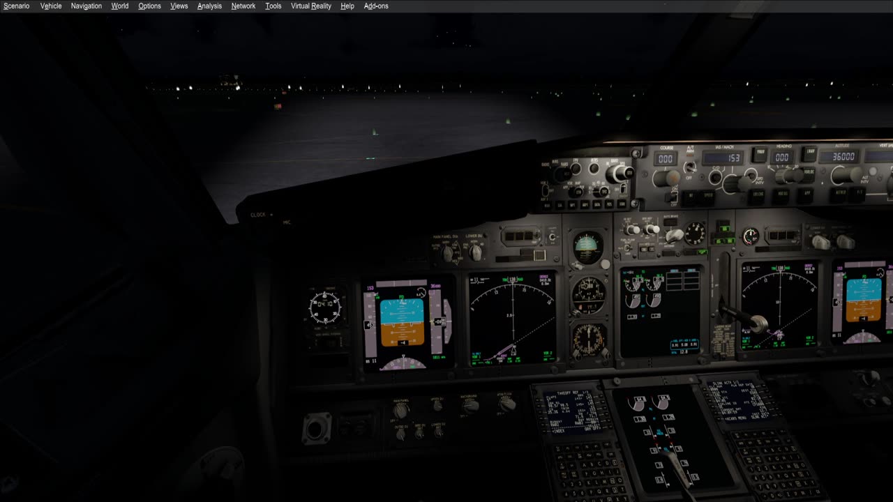 Barcelona LEBL dark and cold pushback taxi take off Condor IVAO 737 P3Dv4