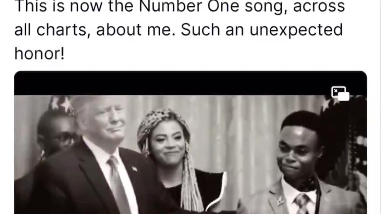 BREAKING REPORT: Trump song reaches # 1 on the charts..