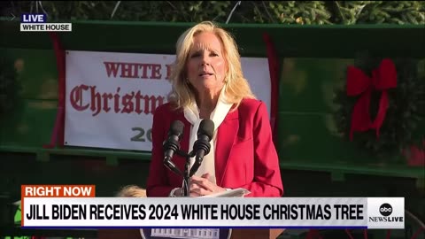 Jill Biden Receives 2024 White House Christmas Tree…But There’s One Detail That Caused a Stir