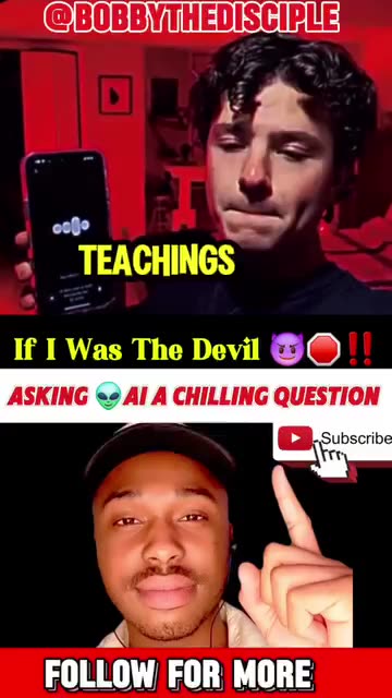 ASKING AI IF I WERE THE DEVIL