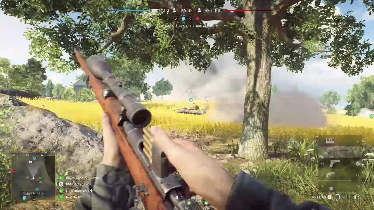 Insanely long Battlefield snipe