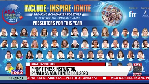 Pinoy fitness instructor, panalo sa ASIA Fitness Idol 2023