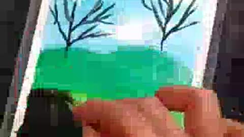 Beautiful scenery tutorial for beginners #shorts #drawingtutorial.mp4