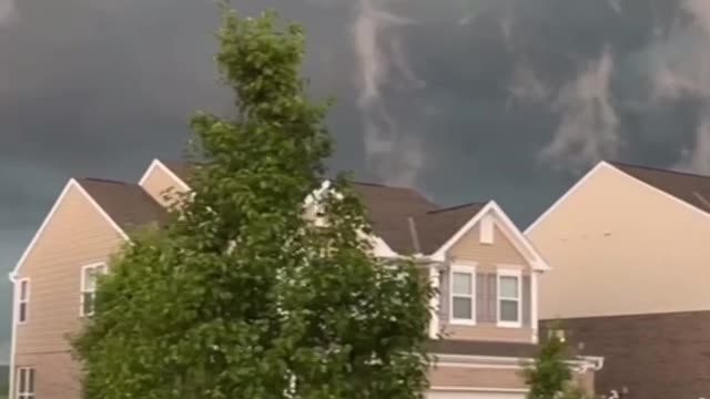 The town clouds are like giant waves