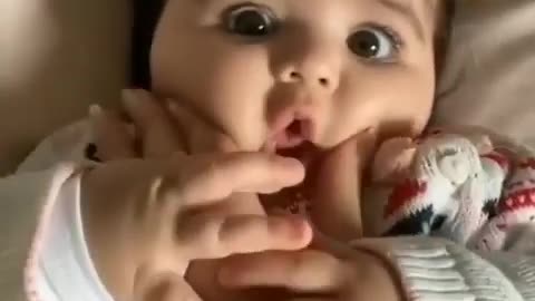 Playing with cute 😍 little baby