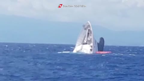 Naufragio de un yate de lujo en la costa italiana