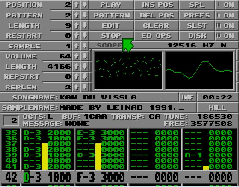 Amiga and Atari ST Protracker Music Mods - Kan Du Vissla